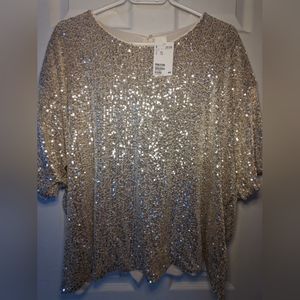Sequin H&M blouse